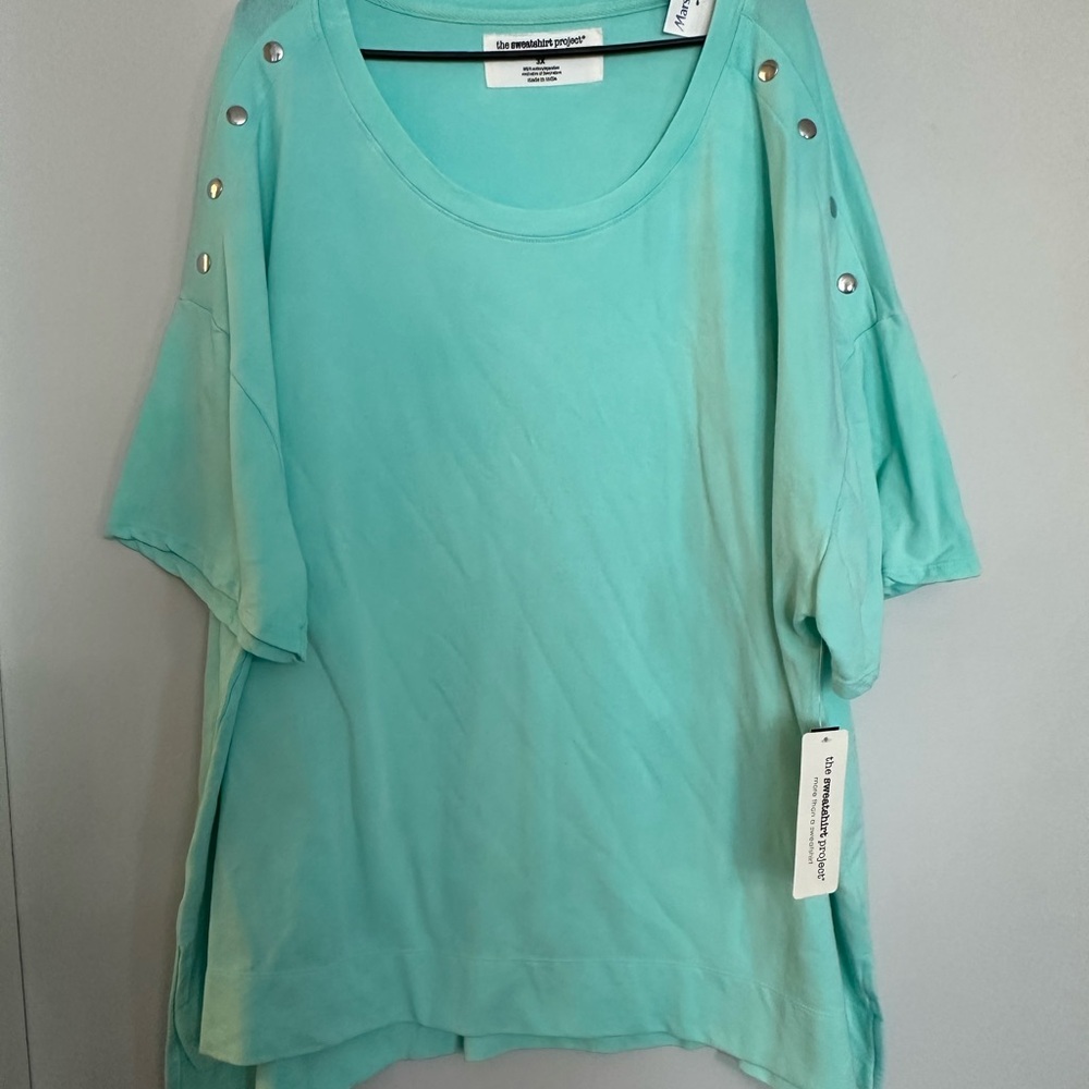 The Sweatshirt Project Women's Mint Green Top 3X
